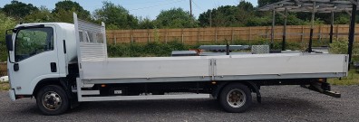 Isuzu NPR 7 drop side truck