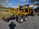110/720 forestry trailer & radio remote crane.